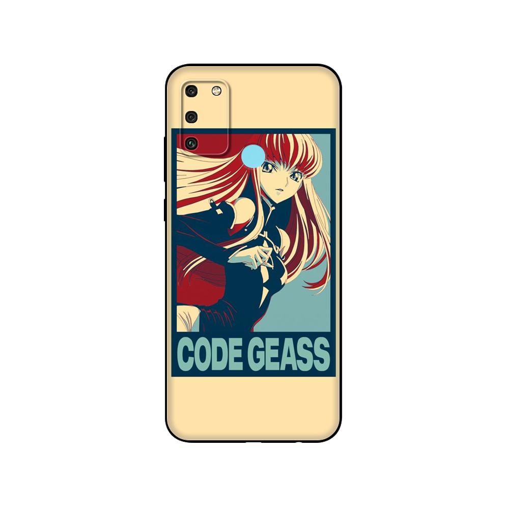 Black Tpu Case For Huawei Honor 8a Prime 8s Prime 9 Lite Honor 9A 9C 9X Premium 9x Pro 9S Case Cover Japanese Anime Code Geass