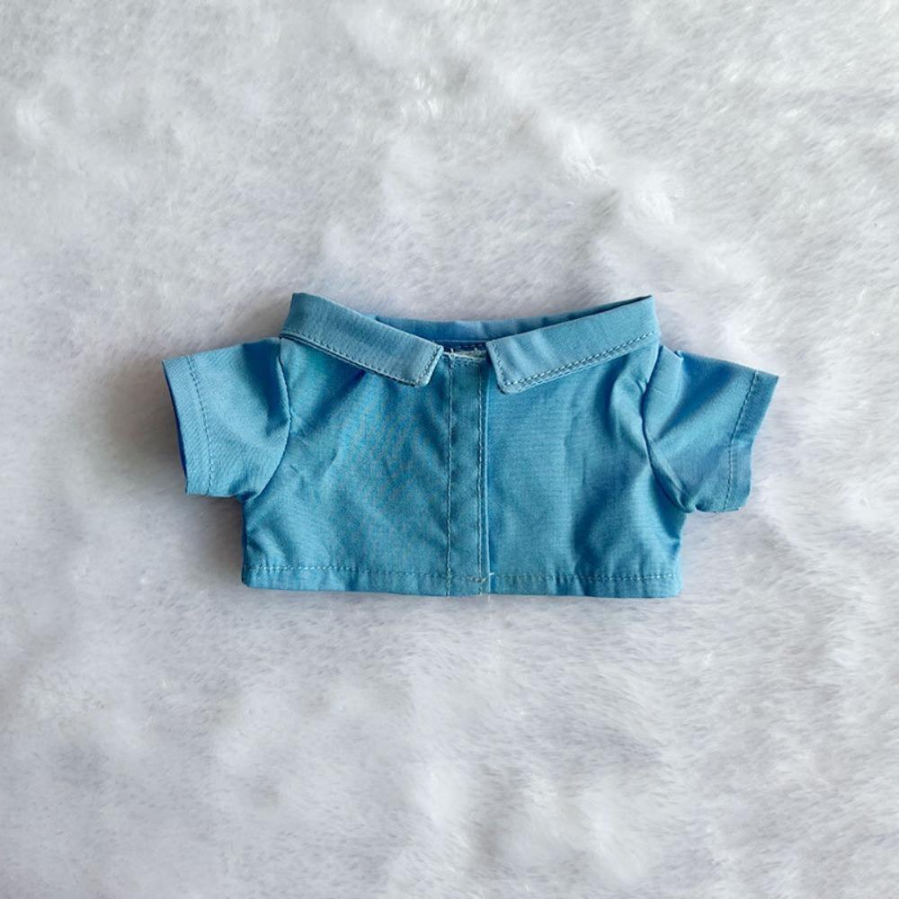Solid Shirt Doll Clothes for 10/15/20cm Idol Doll Doll Clothes Cute Mini Doll Shirt  Girl