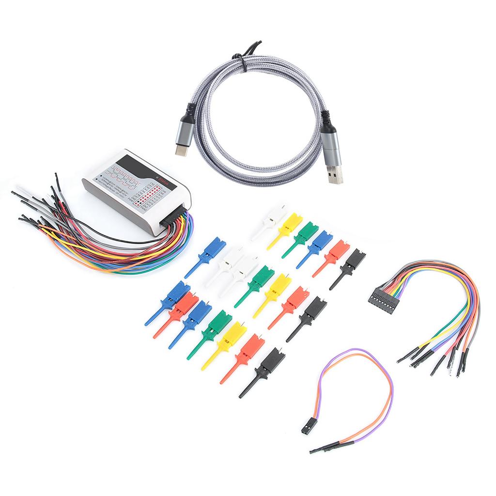Digital Logic Analyzer 100M Sample Rate 16 Channels Adjustable Threshold PWM Output