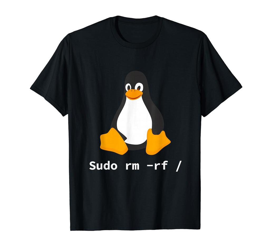 Computer - Sudo rm -rf/Tux Linux Penguin - Programmer T-Shirt