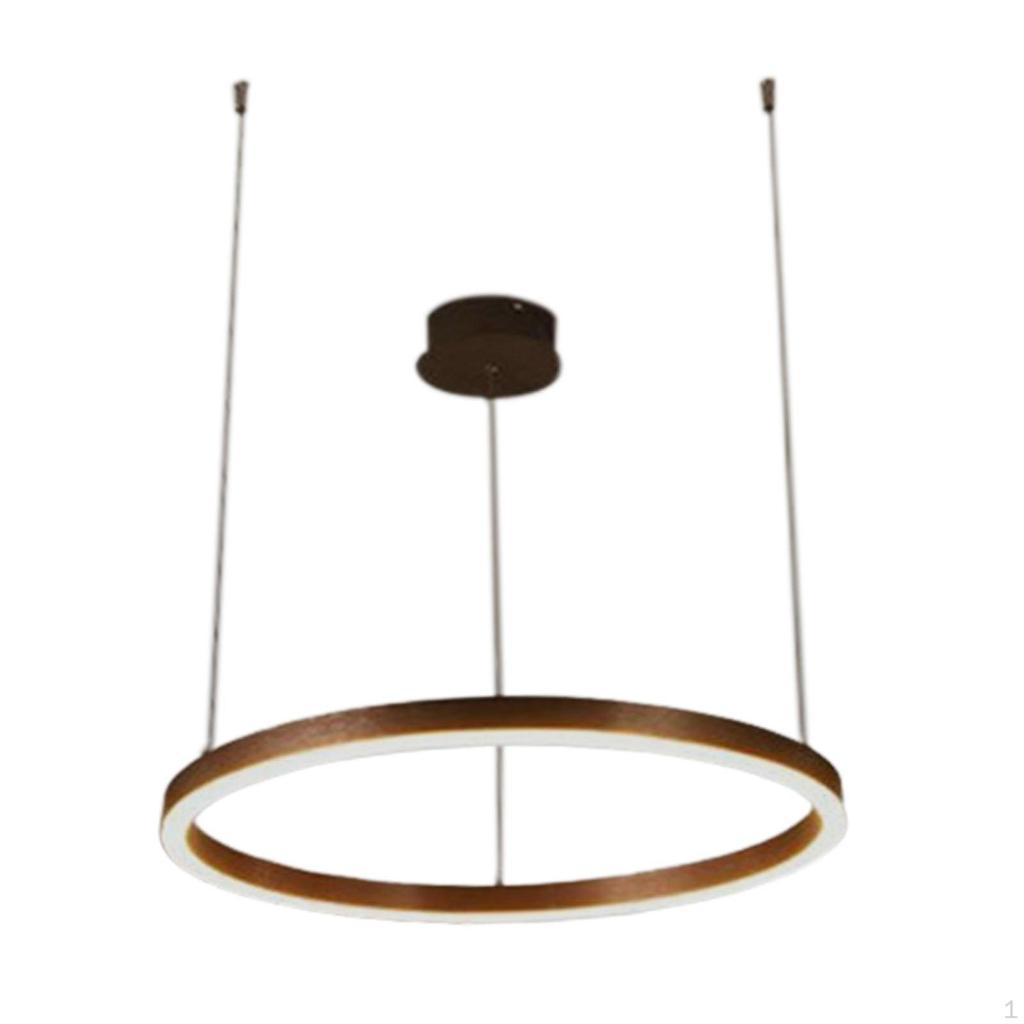 Circular Pendant Light Hanging Lamp Fixture for Living Room LED Chandelier Bar