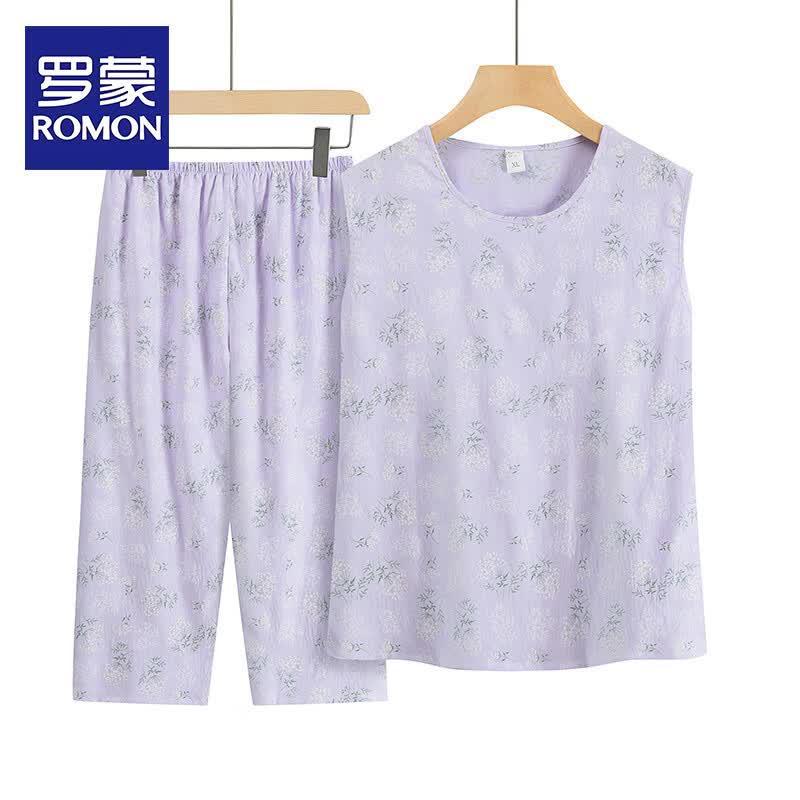 ROMON Women s Summer Homewear Pajama Set 4XL