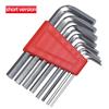 8pcs Allen Wrench Metric Wrench Inch Wrench L Wrench Size Allen Key Short Arm Tool Set Home Instrument Repair