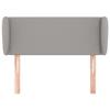 VidaXL Headboard with Ears Light Grey 93x23x78-88 Cm Fabric3116986