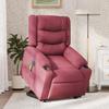 VidaXL Electric Massage Recliner Burgundy Red Fabric 3310282
