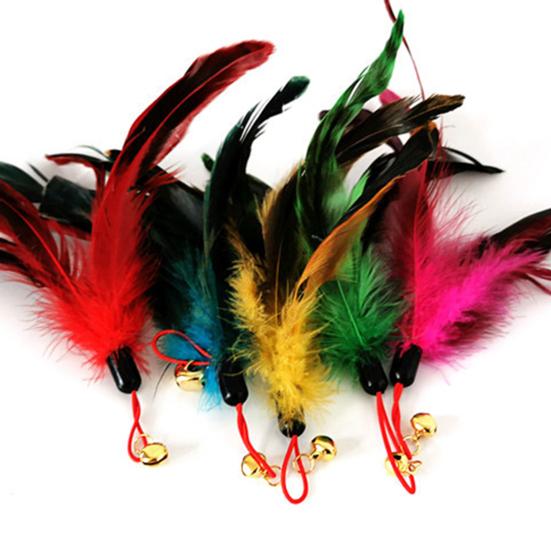 Kätzchenspielzeug, einfach zu installieren, nicht leicht zu zerbrechen, harmloser Kätzchen-Teaser, Glockenfederkopf für Haustiere