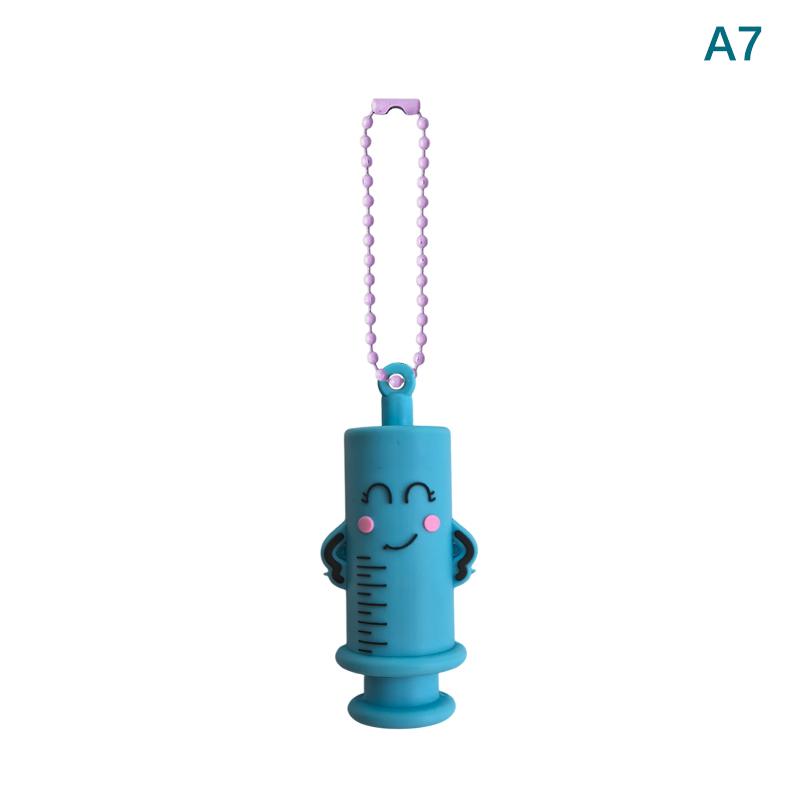 Ampoule Bottle Opener Keychain Syringe-Shaped Cutter Nurse Doctor Ampoule Bottle Opener Aid Medication Vial Breaker Tool