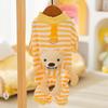 Soft Warm Pet Pajamas Dogs Cats Four-Legged Sleepwear Lightweight Striped Bear Home Comfort Wear