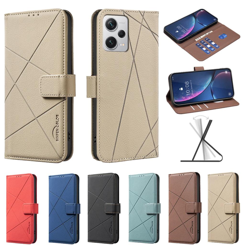 Wallet With Card Slot Kickstand Magnetic Flip Leather Case For Redmi Note12 Pro Plus Note 12 Pro Note 12 Turbo 5G Note 12S 4G