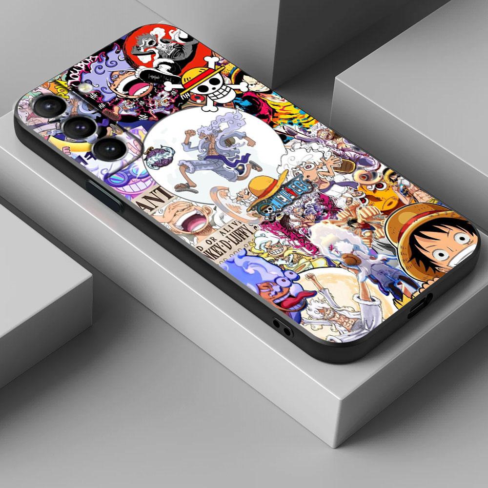 Phone Case For Samsung Galaxy S25 S24 S23 S20 S21 FE S26 S22 Ultra S26 Plus S25FE Silicone Cover Monkey D Luffy One Piece Anime