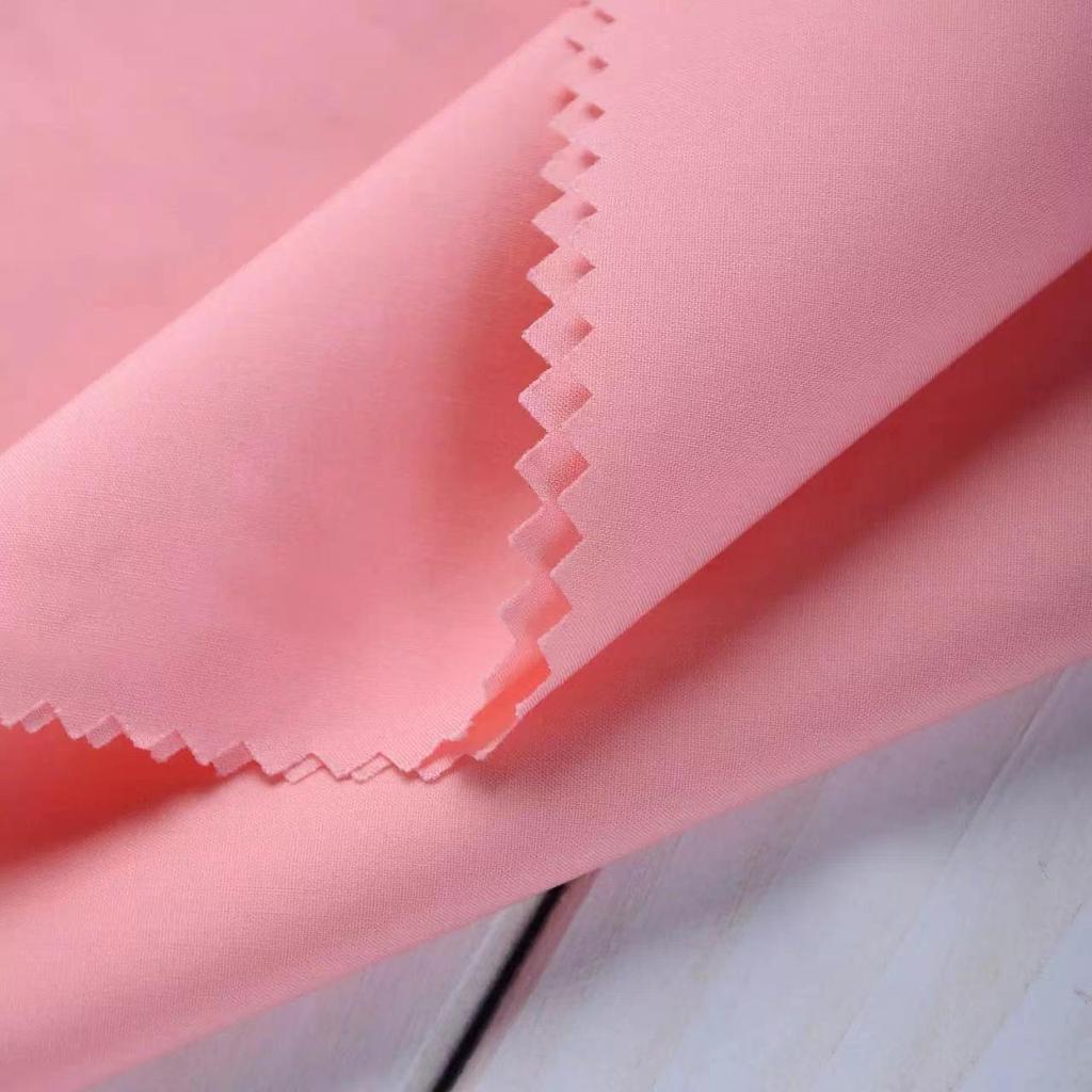 High-Density 100% Cotton Imitation Tencel Poplin Blue Shirt Fabric