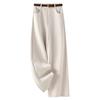 Brown straight wide-leg pants for women, 2026 new spring and autumn style, drapey suit pants, casual pants with a relaxed and casual feel