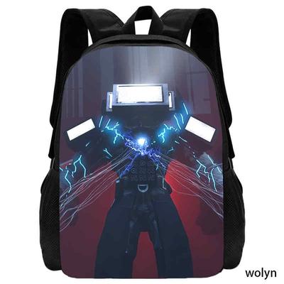 Neu Skibidi Kulturbeutel Kinderrucksack Schultasche für Jungen Mädchen Titan Speakerman Rucksack Anime Reiserucksack