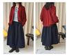 Louvre Korean Style High Waist Buttoned Elastic 3D Slimming Long Skirt - Women's Casual Spring Collection