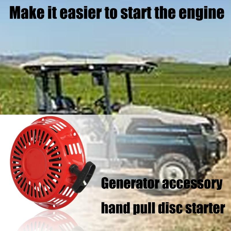 ABS Recoil Starter Replacement For 11HP 13HP GX340 GX390 Engines 200mm Center Hole Design 2840-ZE3-W01ZP 28400-ZE3-W01ZA