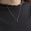 [BLOOM] [Official] Women's Necklace, Silver, Rhodium Plated, Teardrop Motif 0772-4663-0019-0000