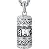 Six Character True Word Pendant National Style Can Open The Gawu Box Necklace for Men and Women Jewelry Rotatable