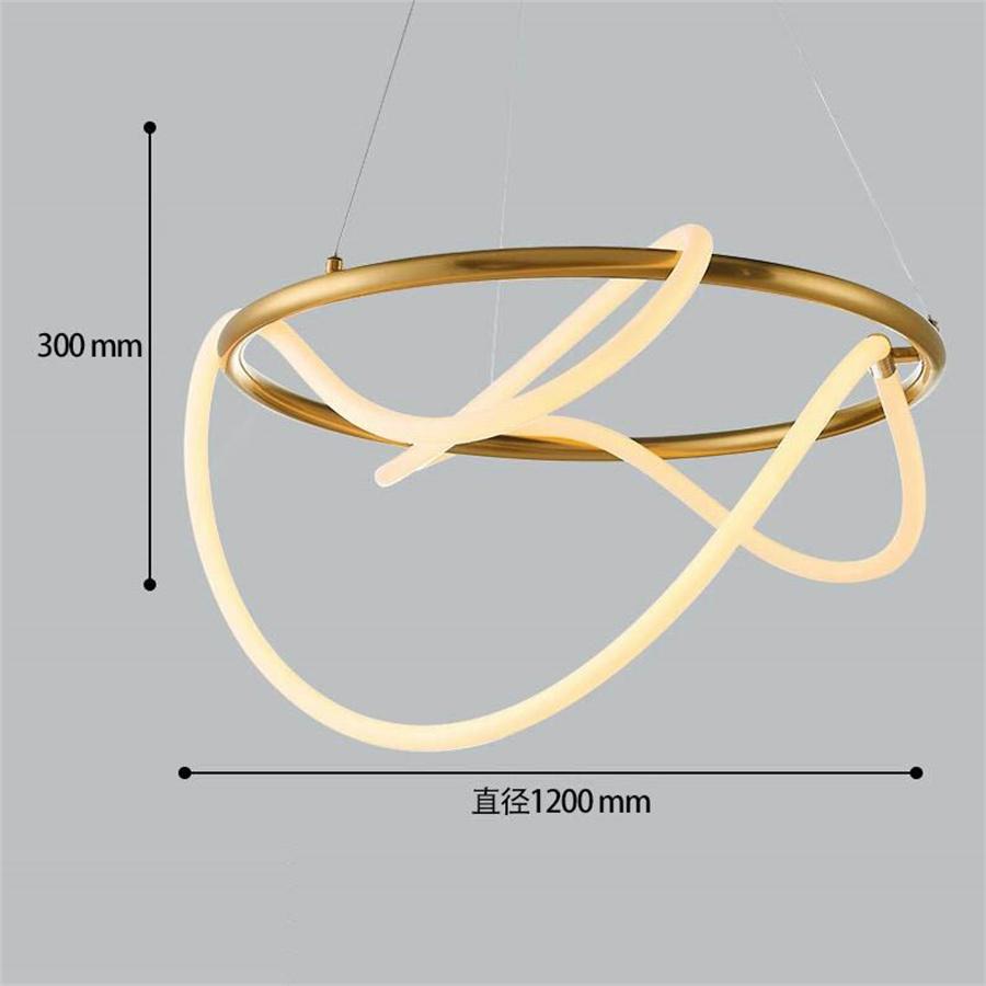 Candelabru de tavan LED modern de lux DIY, cu tub lung, flexibil, cu linie lungă, pentru insulă de bucătărie, agățat, lampă suspendată pentru restaurant și bar