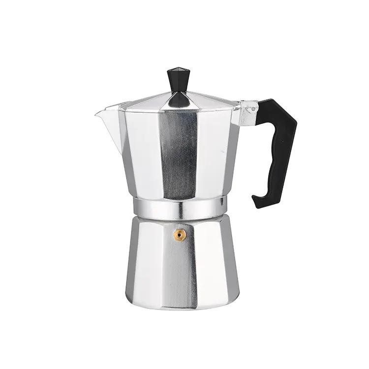 Italian Octagonal Mocha Pot - Aluminum Coffee Maker for European Brewing