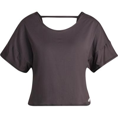 Studio Backless Tee Simple Comfortable Solid Color Backless Design Sports Short Sleeve T-Shirt Women Tops Black HD9553