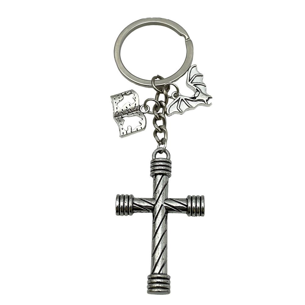 Metal Star and Moon Pendant Keychain for Bags and Luggage