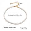Böhmische Dame Perle mehrschichtige Blume Schleife Herz Halsband kurze ultrafeine Schlüsselbeinkette Halskette