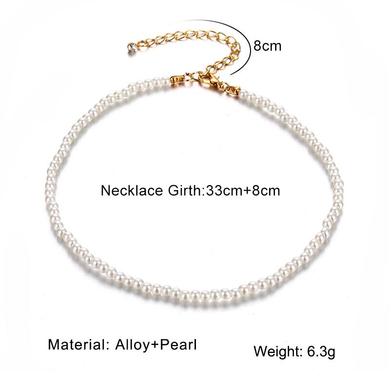 Böhmische Dame Perle mehrschichtige Blume Schleife Herz Halsband kurze ultrafeine Schlüsselbeinkette Halskette