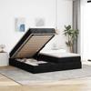 VidaXL Ottoman Bed Frame with Mattress Black 160x200 Cm Fabric, Bed Frame with Storage, Bed Frame with Storage 3311236