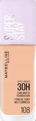 Maybelline New York Super Stay Lumi-Matte Foundation, No. 108; 35