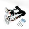 Sada elektrické klaksonu pro vozidla, hlasitý 120 dB, 400-600 Hz, reproduktor pro vlak, prémiové dvojité trubky