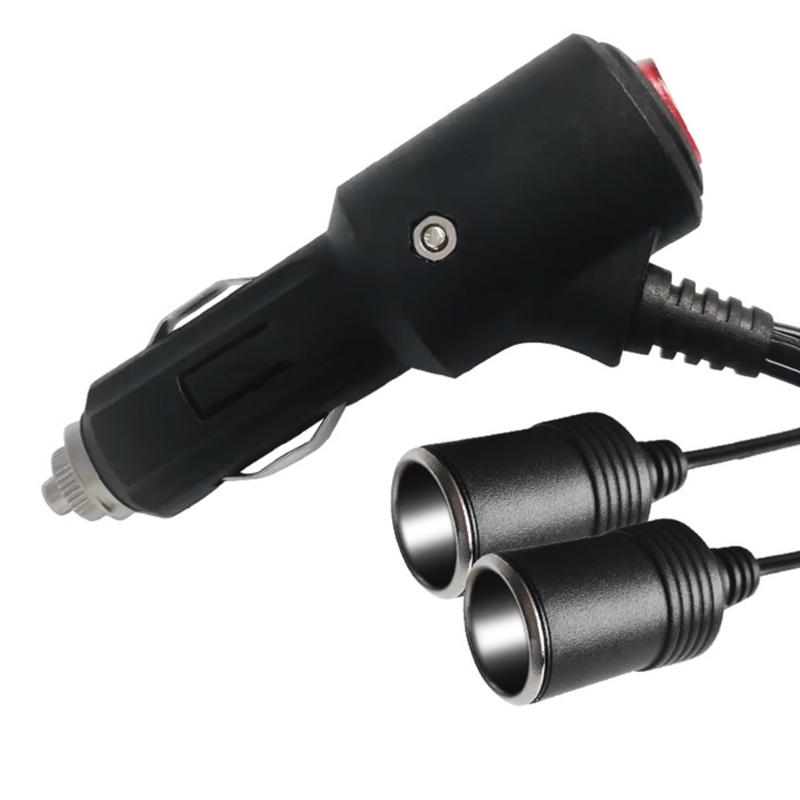 Versatile Car Plug Socket with Switch 240W Power Output Charge Multiple Devices Simultaneously