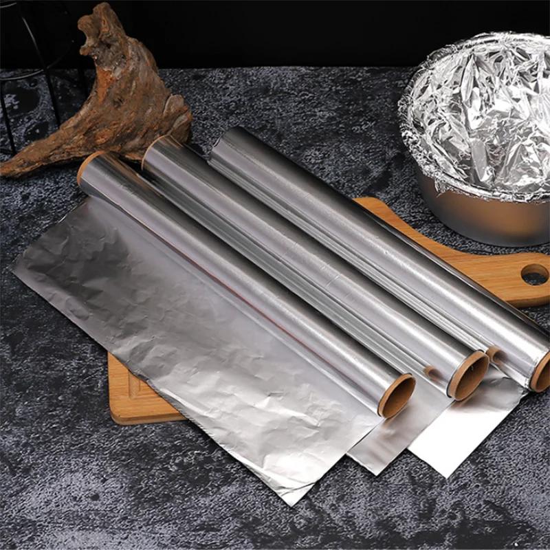 1PC Tin Foil Paper Roll -Oil Resistant Non Stick Tin Foil Paper Roll Suitable for Barbecue Baking Air Fryer Kitchen Restaurant