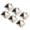 100pcs Square Pyramid Punk Rivets 4 Claw Metal Studs for Bracelets Clothing Shoes Handbag
