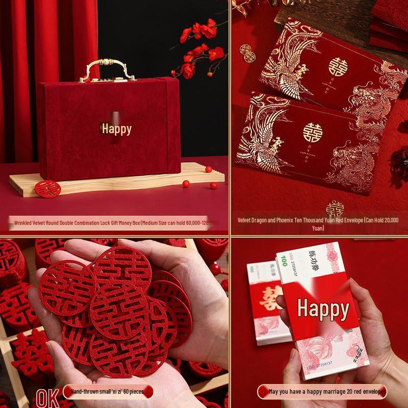 High-End Engagement Cash Gift Box with Combo Lock