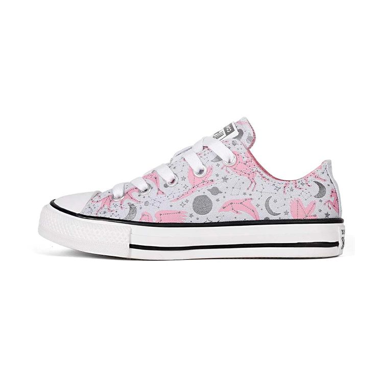 

Converse Кеды Chuck Taylor All Star Canvas Low Top для детей Детские кеды Серый Розовый 672222C 35