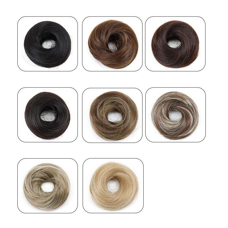 1PC Natural Durable Wig Soft Hair Realistic Straight Lazy-Friendly Hair Seamless Tie Voluminous