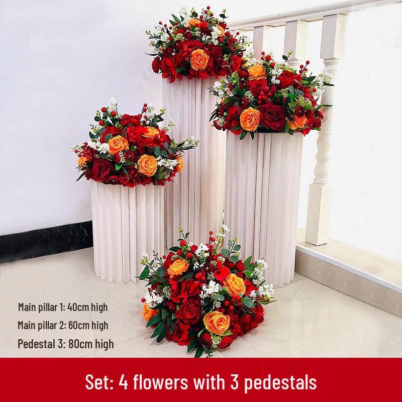 Artificial Silk Floral Centerpieces & Aisle Markers for Weddings, Events, and Displays