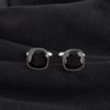 Black Onyx Gemstone 925 Sterling Silver Handmade Jewelry Designer Cushion Cut Cufflink 1" For Men CL-9-18