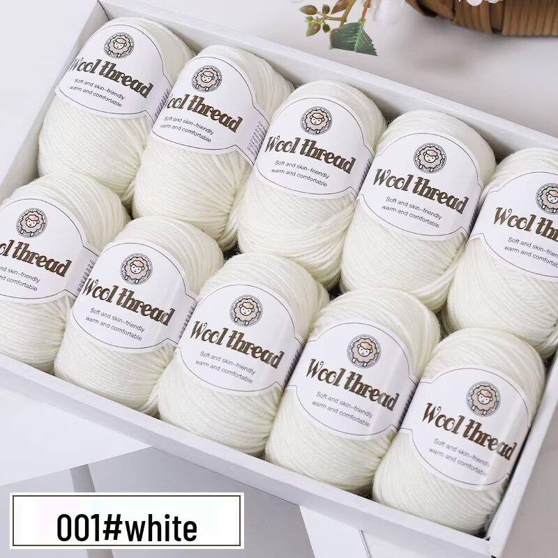 Wool Blend Yarn Ball - Medium Thickness for DIY Knitting Projects