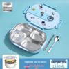 316 Stainless Steel Insulated Bento Lunch Box for First-Grade Girls, Four Compartments, Perfect for School.