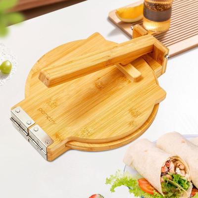Wooden Tortilla Press Mexican Tortillera Presser, Italian Rolls Ravioli Wrappers Dumpling Wrapper