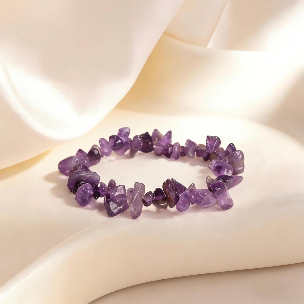 Multi Color Irregular Natural Crystal Beads Bracelets for Women Handmade Elastic Rope Chain Bracelet Bohemia Summer Jewelry Gift