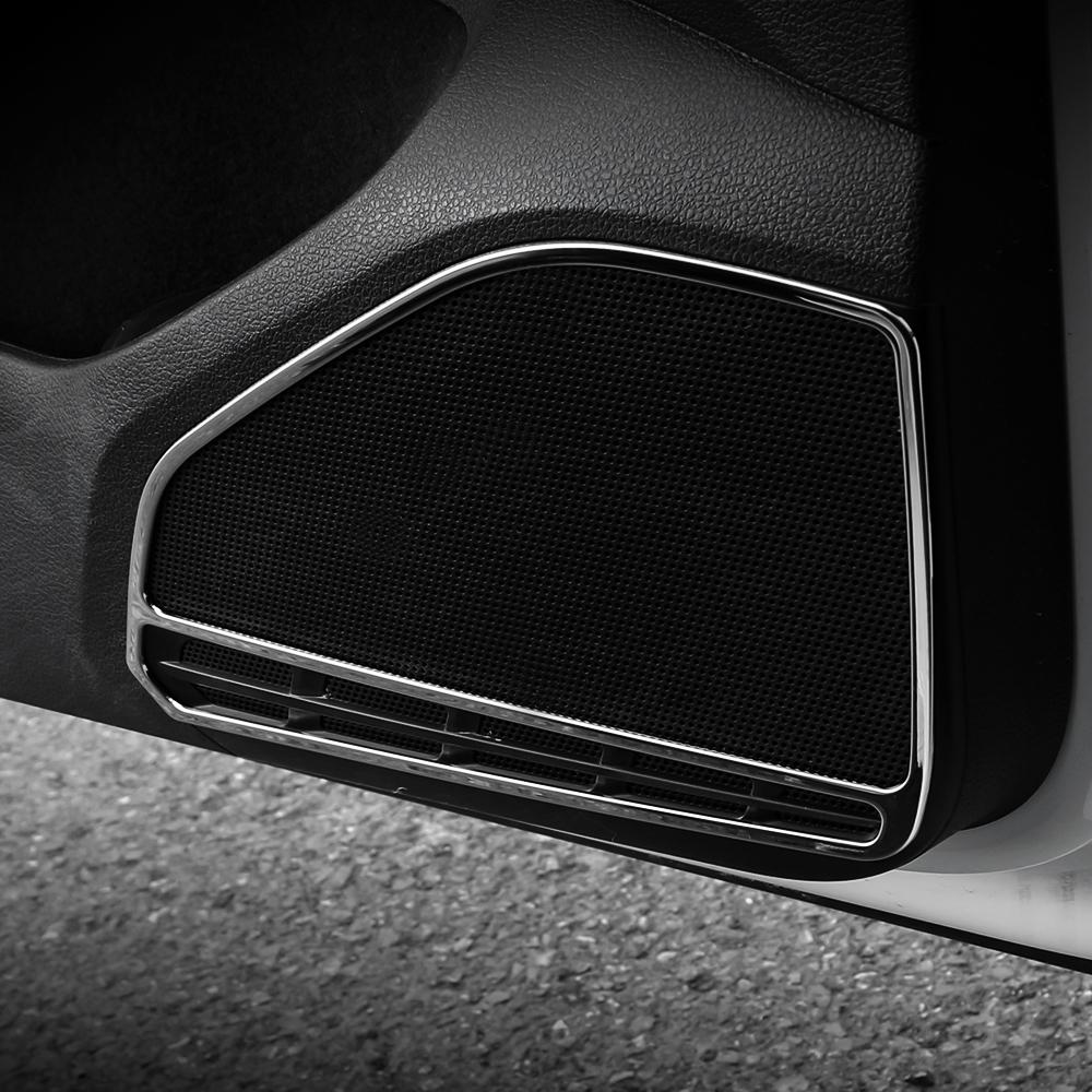 Car Door Speaker Audio Sticker for Volkswagen Golf 7 MK7 7.5 MK7.5 2013 - 2019 4Pcs Loudspeaker Sound Cover Trim Accessories