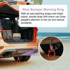 Car Steering Wheel Set of Rear Bumper Warning Interior Exterior Decoration for [PATIKIL] Heart-shaped Strap, 2, Ring, & Buses, Red/Black