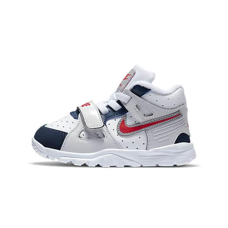 

Nike Air Trainer 3 Mid top Toddler Shoes White Blue Infant And Toddler CN9752-400 26