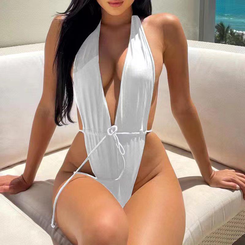2023 Women's Sexy Backless One-Piece Swimsuit - European & American Style