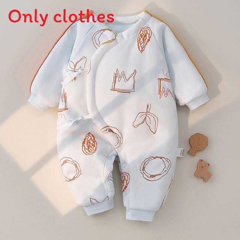 Baby Boy Girl Winter Thick Cotton Hanbok With Slipon Closure For Newborns