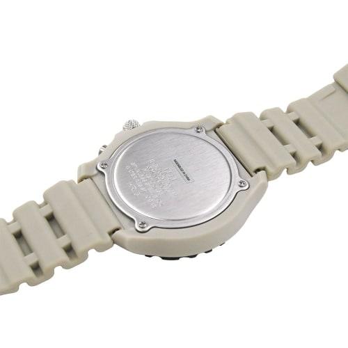 Citizen Q&Q Men's Analog Watch, Radio-Controlled, Solar Powered, 10 ATM Water Resistant, Urethane Band, D02A-005VK, Beige