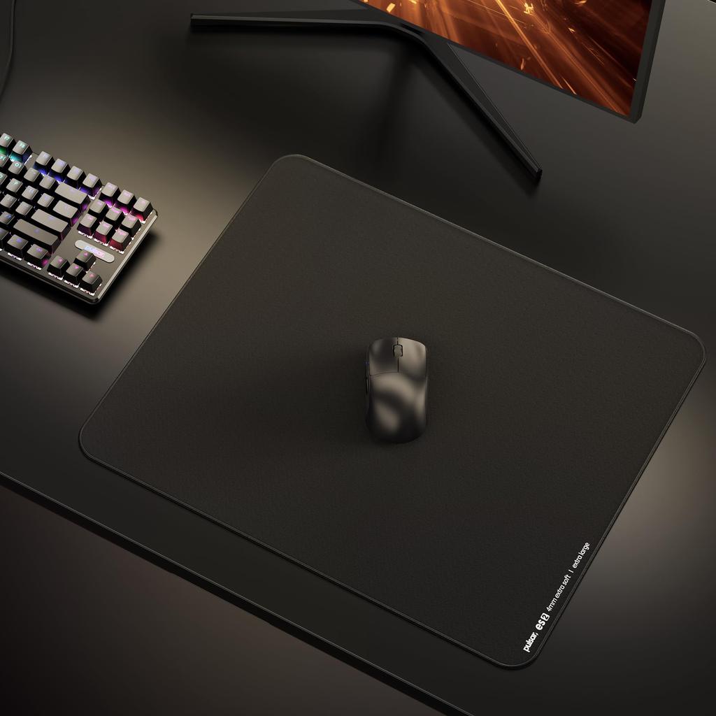Pulsar Gaming Gears eSports Gaming Mouse Pad, XL Size ES2, Official Japanese Product, 49cm X 42cm X 4mm (XL, Black)