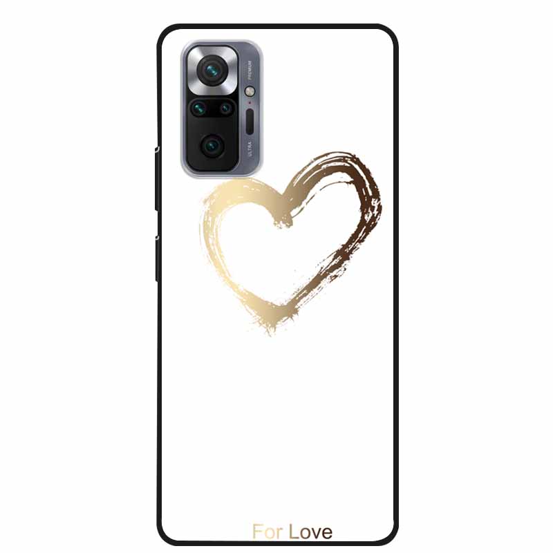 Per Xiaomi Redmi Note 10 Pro Custodia Moda Morbido Silicone Cover per Telefono per Redmi Note10 Pro Max Coque M2101K6G Paraurti Cool Funda